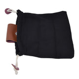 Fruit Picking Bag Waist Hanging Canvas Material PU Style Folded Save Space Belt Foraging BagBlack - 45-Degree Angle