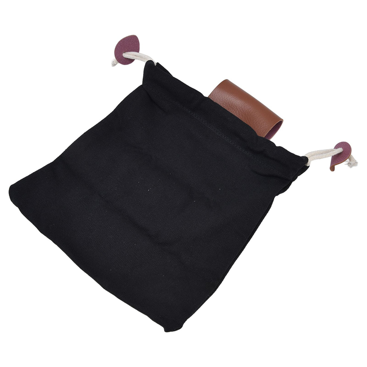 Fruit Picking Bag Waist Hanging Canvas Material PU Style Folded Save Space Belt Foraging BagBlack