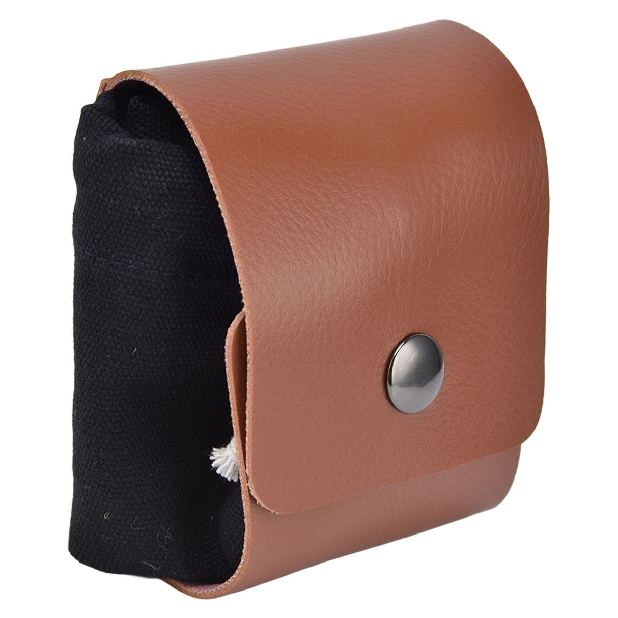 Fruit Picking Bag Waist Hanging Canvas Material PU Style Folded Save Space Belt Foraging BagBlack