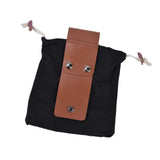 Fruit Picking Bag Waist Hanging Canvas Material PU Style Folded Save Space Belt Foraging BagBlack