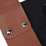 Fruit Picking Bag Waist Hanging Canvas Material PU Style Folded Save Space Belt Foraging BagBlack
