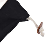 Fruit Picking Bag Waist Hanging Canvas Material PU Style Folded Save Space Belt Foraging BagBlack