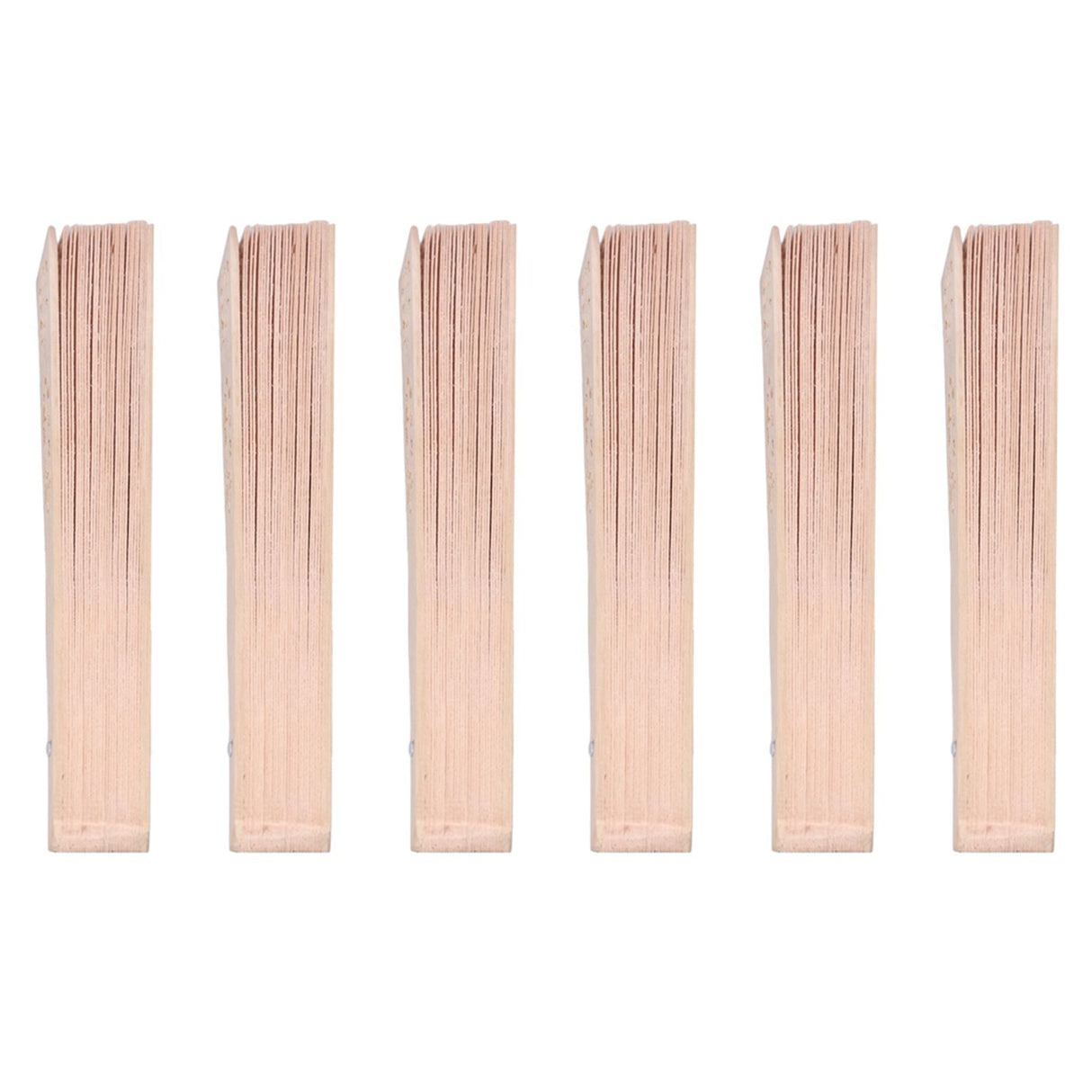 12Pcs Wooden Hand Fans Chinese Style Hollow Folding Handheld Fan for Wedding Gift Party DIY Decoration