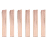 12Pcs Wooden Hand Fans Chinese Style Hollow Folding Handheld Fan for Wedding Gift Party DIY Decoration - 45-Degree Angle