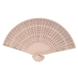 12Pcs Wooden Hand Fans Chinese Style Hollow Folding Handheld Fan for Wedding Gift Party DIY Decoration