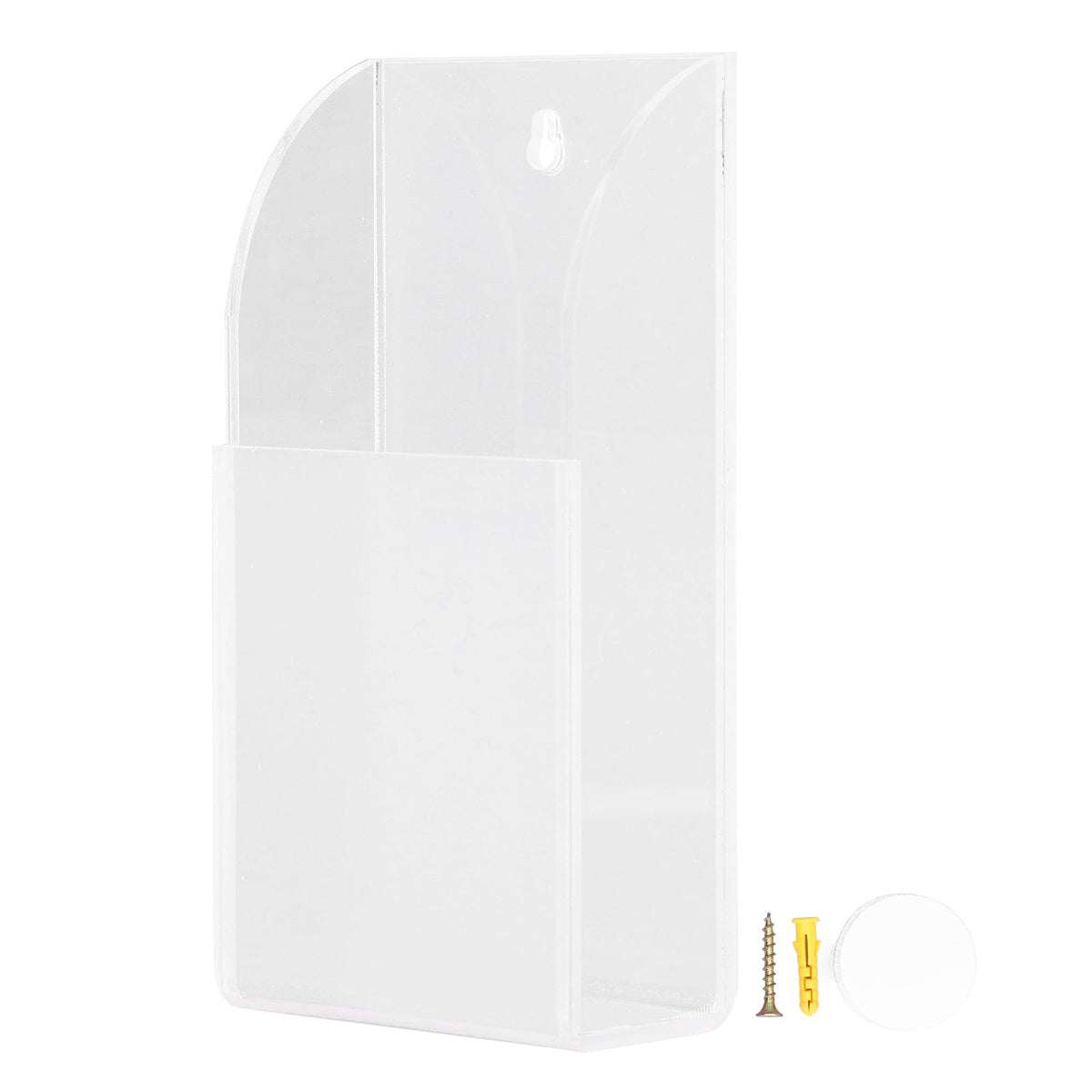 Acrylic Remote Control Holder Simple Wall Mount Media Organizer Transparent Cosmetics Stand1 Cell