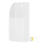 Acrylic Remote Control Holder Simple Wall Mount Media Organizer Transparent Cosmetics Stand1 Cell