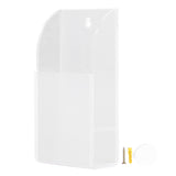 Acrylic Remote Control Holder Simple Wall Mount Media Organizer Transparent Cosmetics Stand1 Cell
