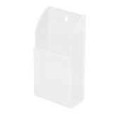 Acrylic Remote Control Holder Simple Wall Mount Media Organizer Transparent Cosmetics Stand1 Cell - Close-Up Angle