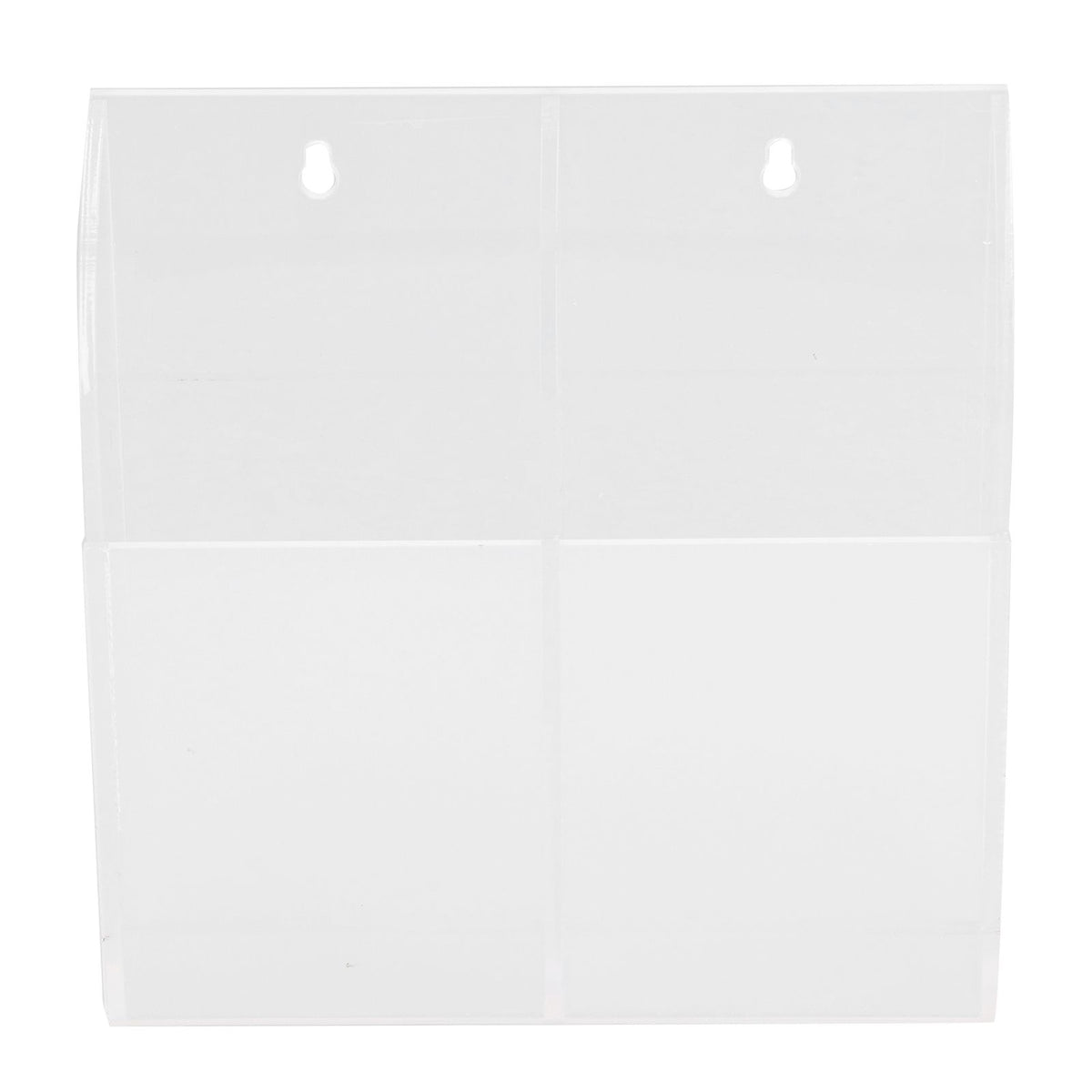 Acrylic Remote Control Holder Simple Wall Mount Media Organizer Transparent Cosmetics Stand2 Cell