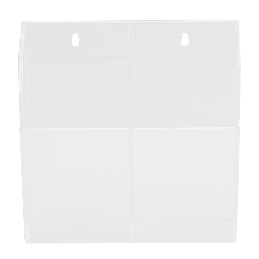 Acrylic Remote Control Holder Simple Wall Mount Media Organizer Transparent Cosmetics Stand2 Cell