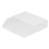 Acrylic Remote Control Holder Simple Wall Mount Media Organizer Transparent Cosmetics Stand2 Cell - Side View
