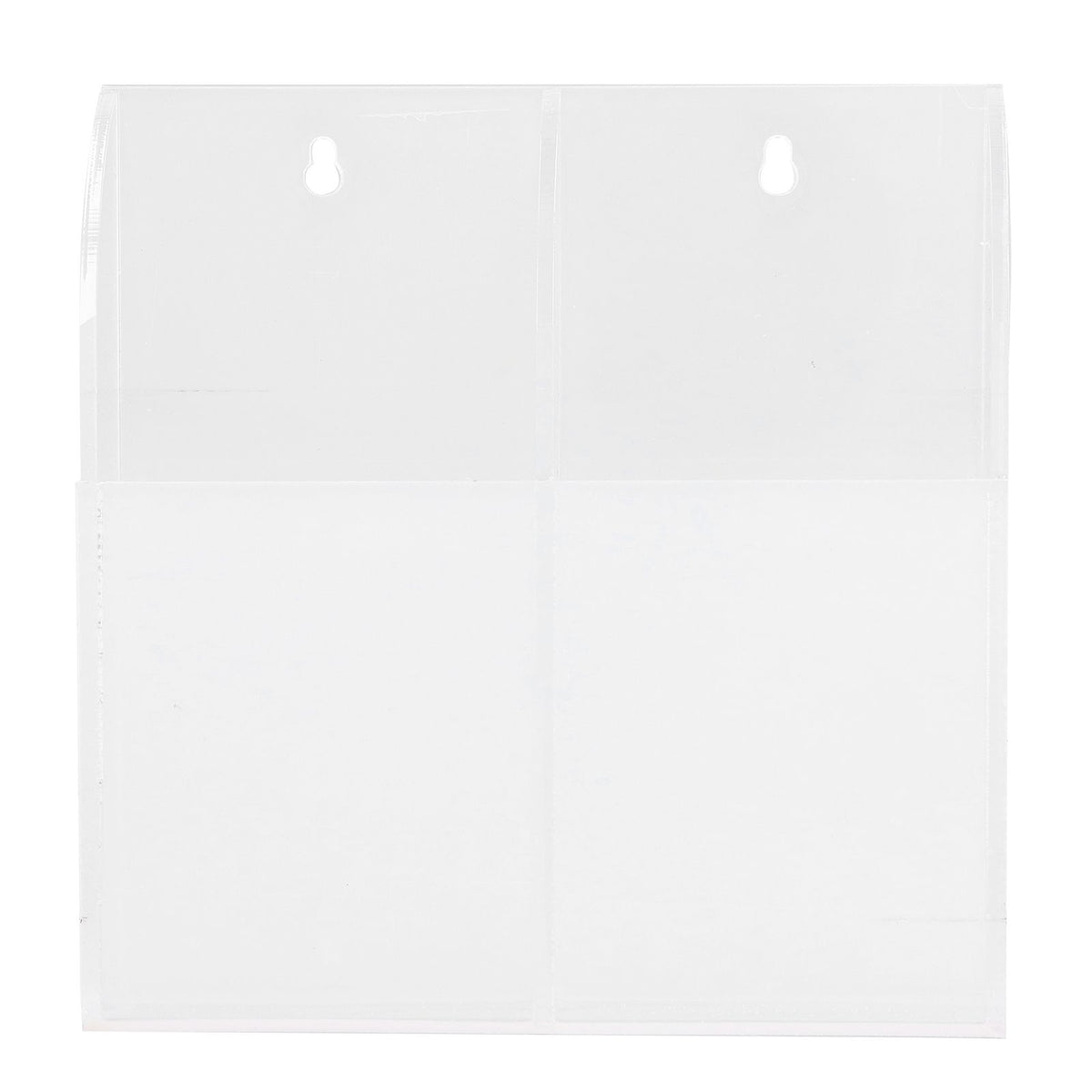 Acrylic Remote Control Holder Simple Wall Mount Media Organizer Transparent Cosmetics Stand2 Cell