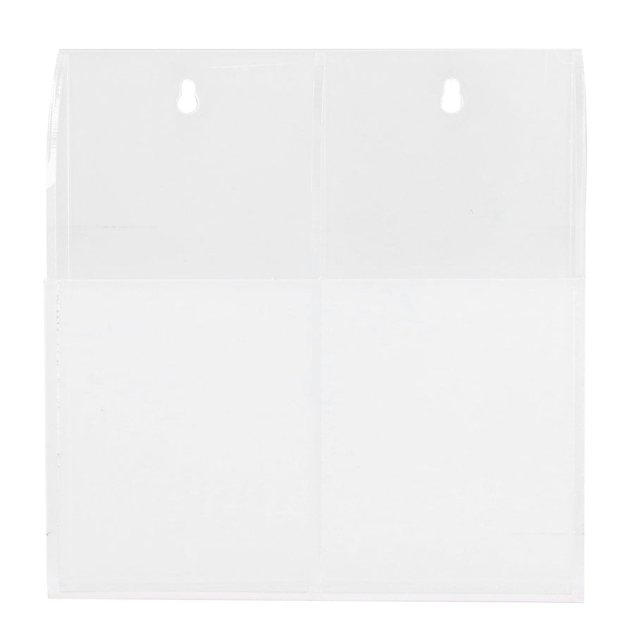 Acrylic Remote Control Holder Simple Wall Mount Media Organizer Transparent Cosmetics Stand2 Cell