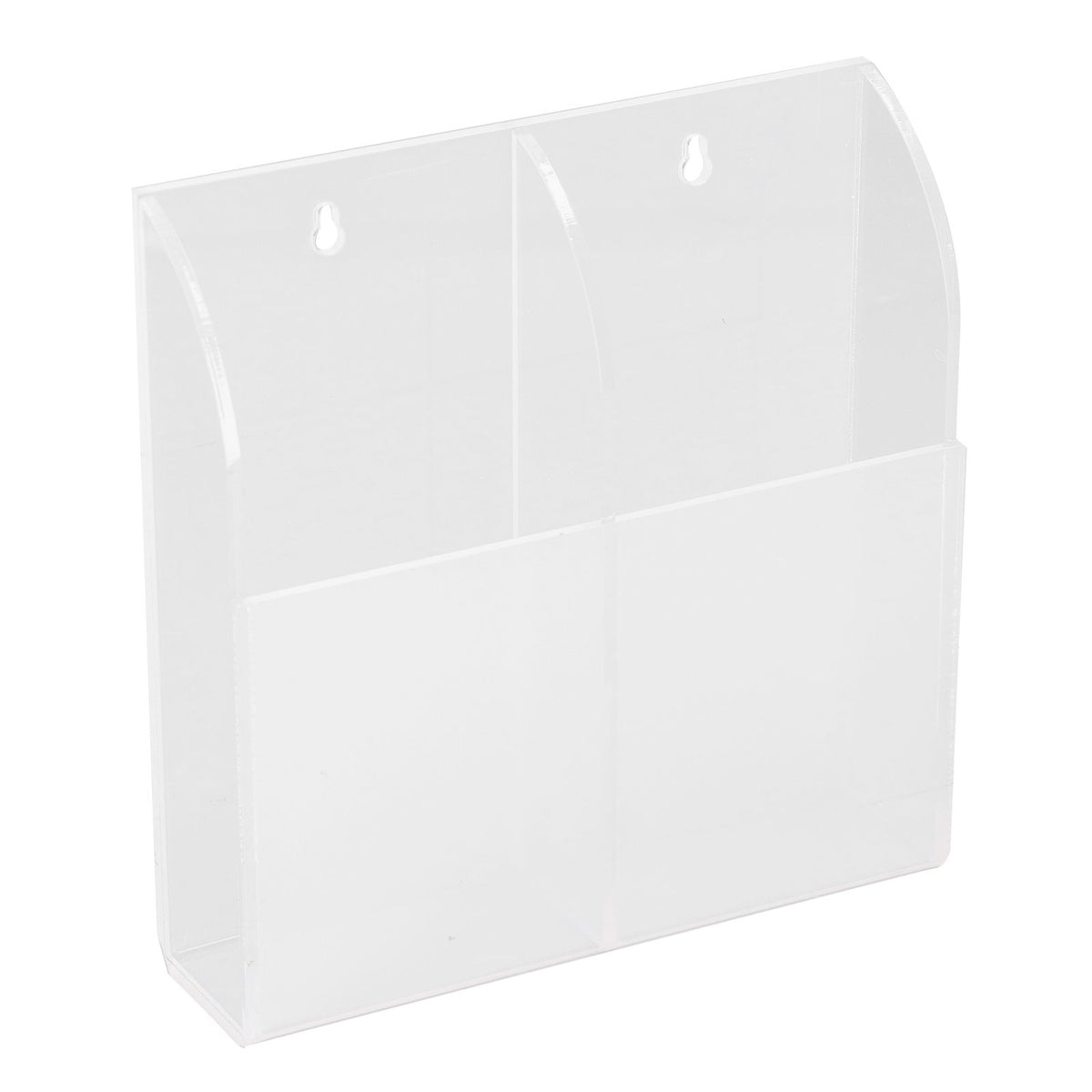 Acrylic Remote Control Holder Simple Wall Mount Media Organizer Transparent Cosmetics Stand2 Cell