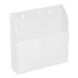 Acrylic Remote Control Holder Simple Wall Mount Media Organizer Transparent Cosmetics Stand2 Cell - 45-Degree Angle
