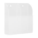 Acrylic Remote Control Holder Simple Wall Mount Media Organizer Transparent Cosmetics Stand2 Cell