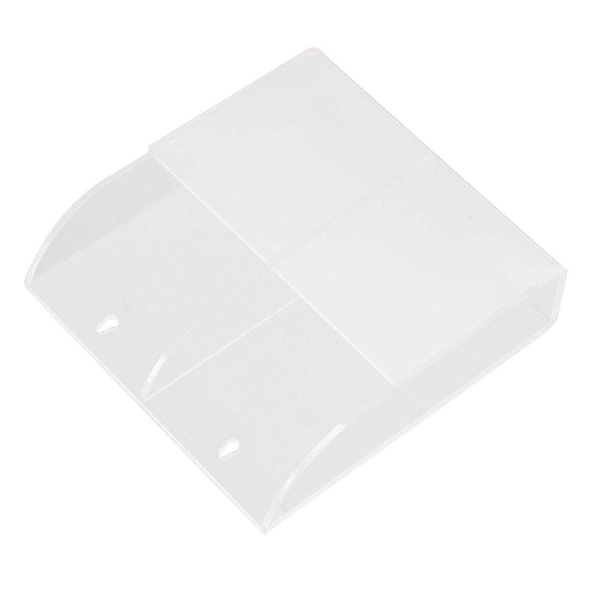 Acrylic Remote Control Holder Simple Wall Mount Media Organizer Transparent Cosmetics Stand2 Cell