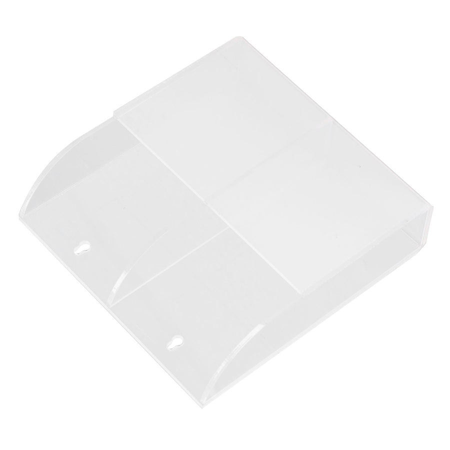 Acrylic Remote Control Holder Simple Wall Mount Media Organizer Transparent Cosmetics Stand2 Cell
