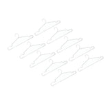10pcs Clothes Hangers Stainless Steel Heavy Duty Prevent Slip Space Saving Coat Drying Hangers