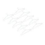 10pcs Clothes Hangers Stainless Steel Heavy Duty Prevent Slip Space Saving Coat Drying Hangers