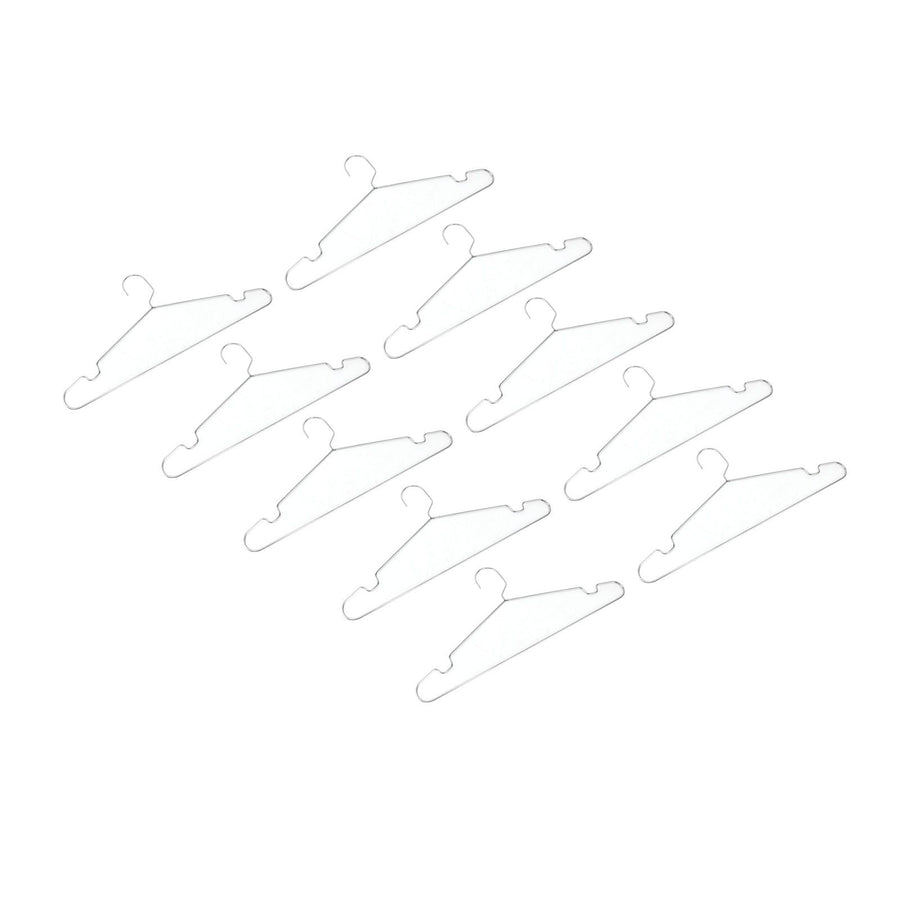 10pcs Clothes Hangers Stainless Steel Heavy Duty Prevent Slip Space Saving Coat Drying Hangers