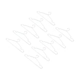 10pcs Clothes Hangers Stainless Steel Heavy Duty Prevent Slip Space Saving Coat Drying Hangers