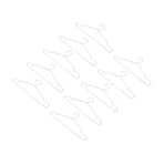 10pcs Clothes Hangers Stainless Steel Heavy Duty Prevent Slip Space Saving Coat Drying Hangers