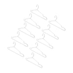 10pcs Clothes Hangers Stainless Steel Heavy Duty Prevent Slip Space Saving Coat Drying Hangers