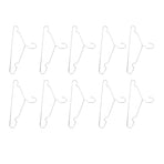 10pcs Clothes Hangers Stainless Steel Heavy Duty Prevent Slip Space Saving Coat Drying Hangers