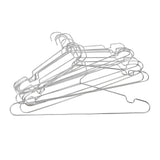 10pcs Clothes Hangers Stainless Steel Heavy Duty Prevent Slip Space Saving Coat Drying Hangers