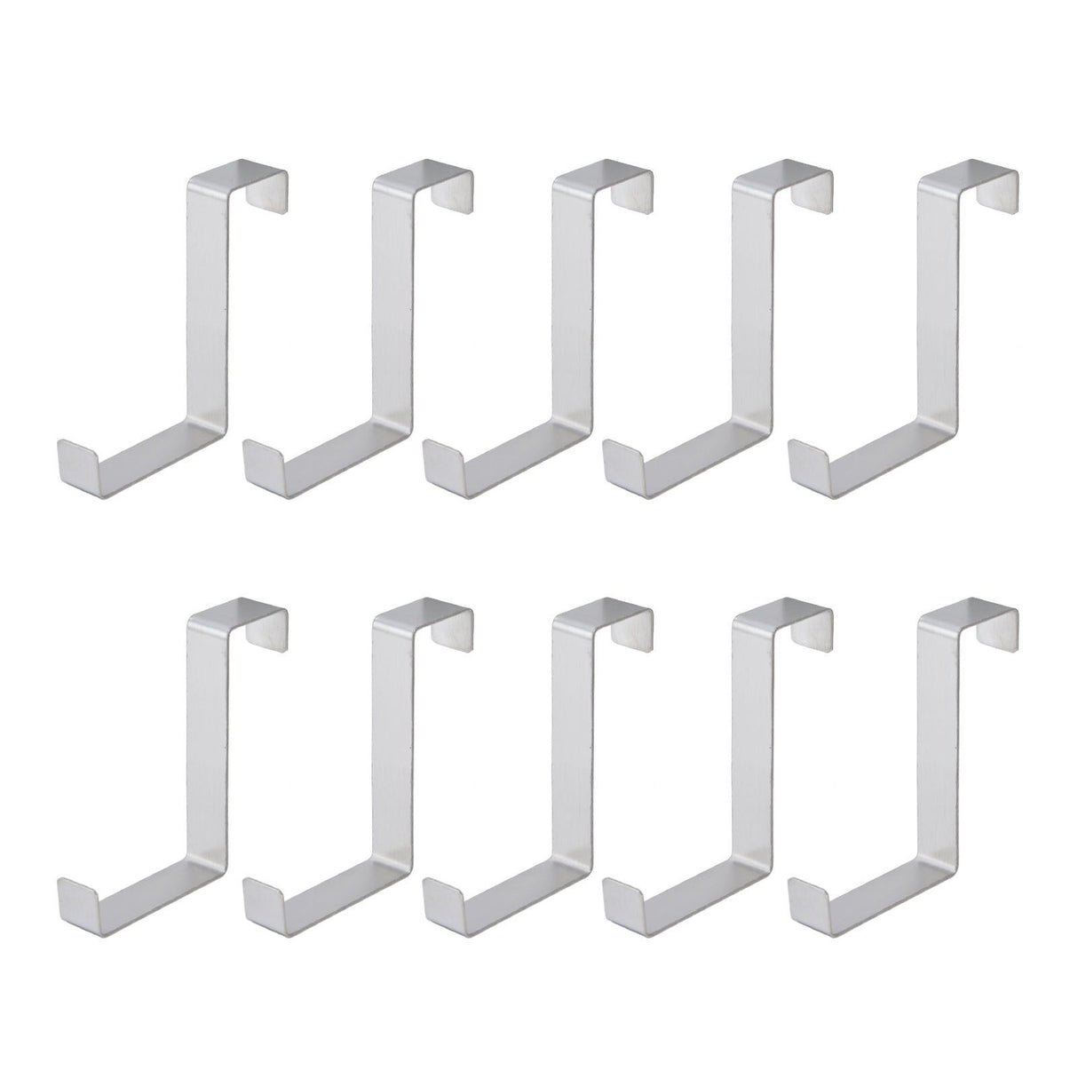 10Pcs Stainless Steel Cabinet Door Hook Waterproof Z Shaped Reversible Door Hanger for Kitchen Apartment
