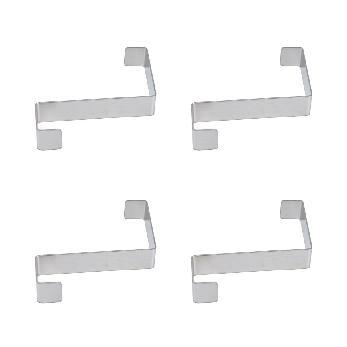 10Pcs Stainless Steel Cabinet Door Hook Waterproof Z Shaped Reversible Door Hanger for Kitchen Apartment