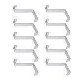 10Pcs Stainless Steel Cabinet Door Hook Waterproof Z Shaped Reversible Door Hanger for Kitchen Apartment