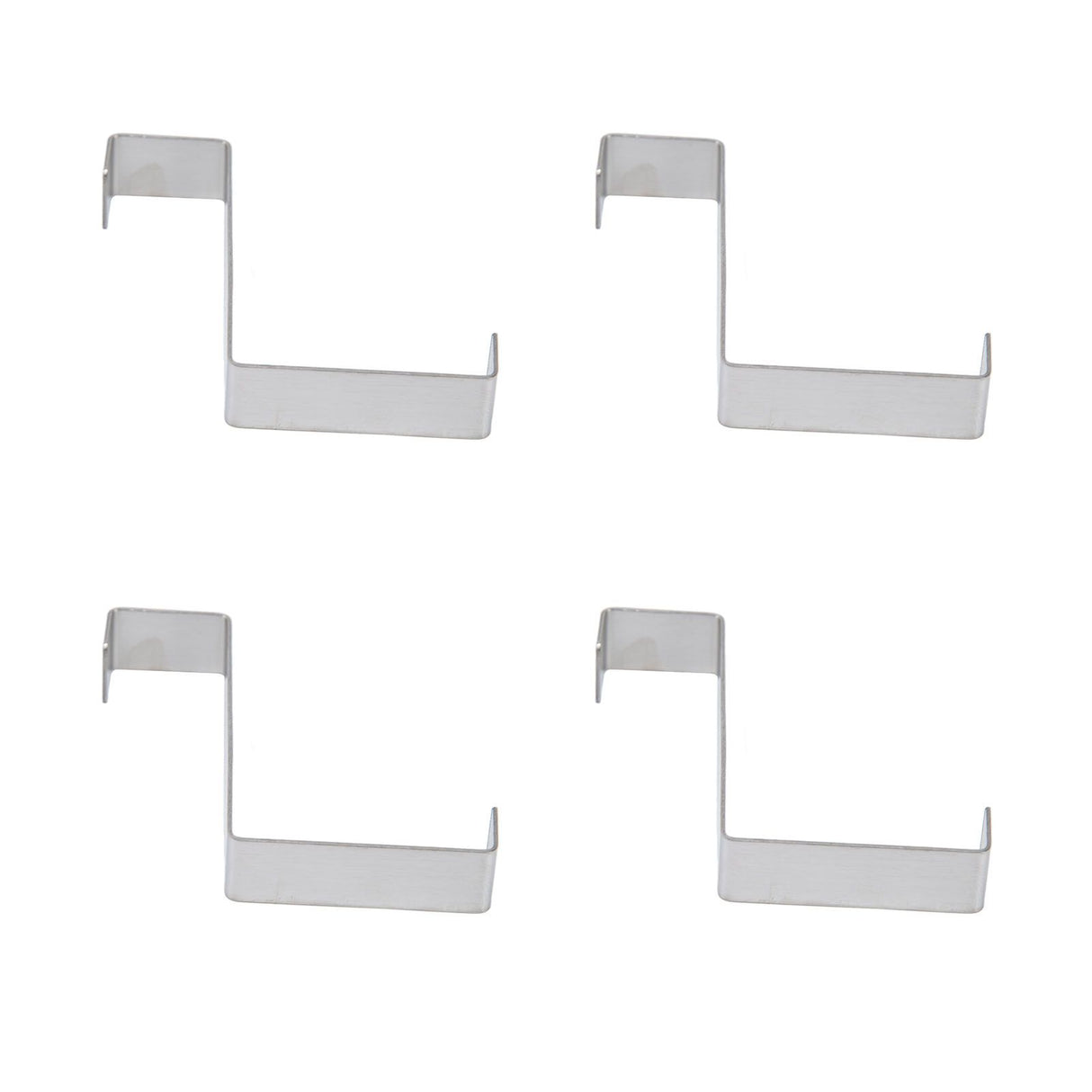 10Pcs Stainless Steel Cabinet Door Hook Waterproof Z Shaped Reversible Door Hanger for Kitchen Apartment