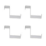 10Pcs Stainless Steel Cabinet Door Hook Waterproof Z Shaped Reversible Door Hanger for Kitchen Apartment