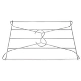 Stainless Steel Magic Pants Hangers Foldable Multifunctional Space Saving Slacks Hangers for Pants Clothes - Front View