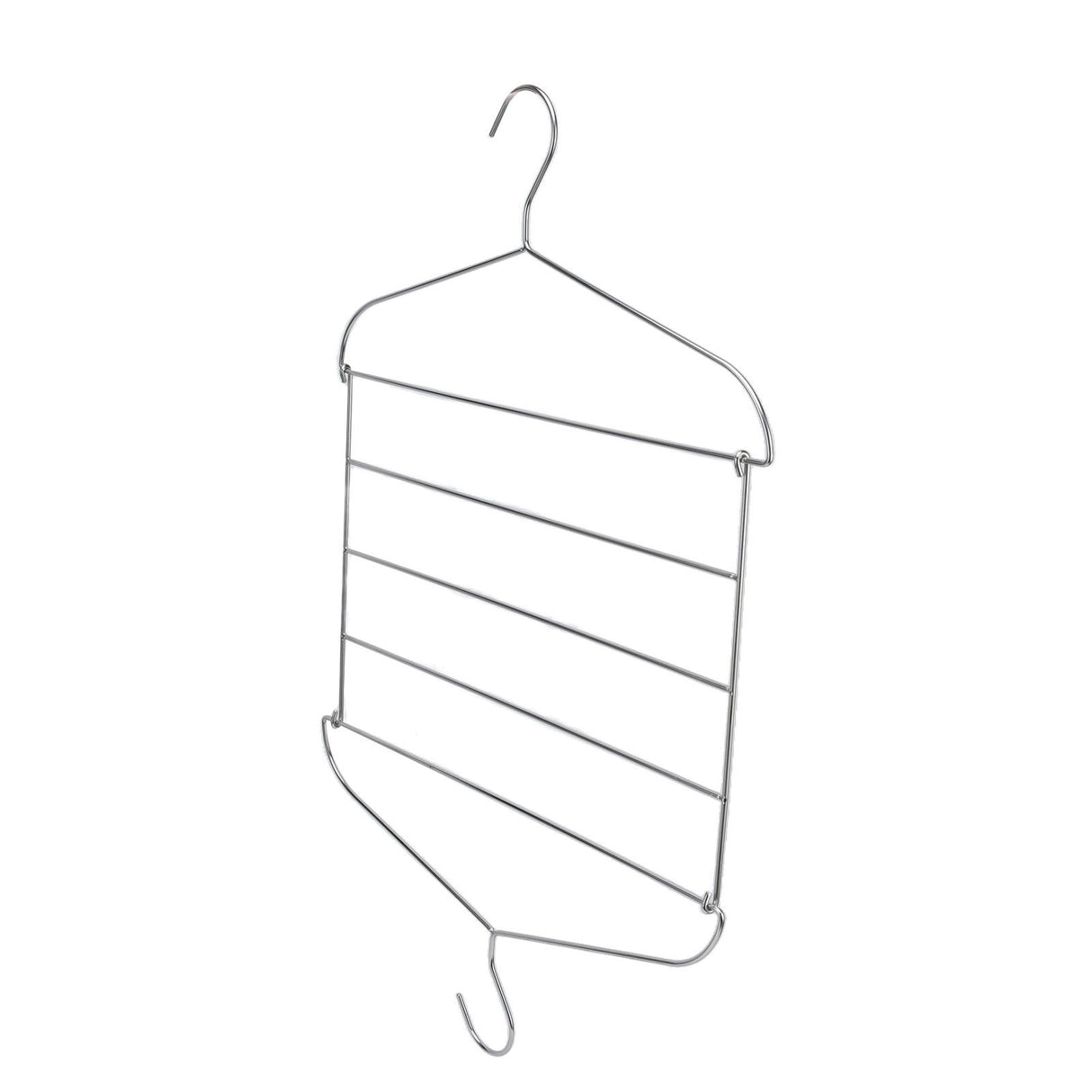 Stainless Steel Magic Pants Hangers Foldable Multifunctional Space Saving Slacks Hangers for Pants Clothes