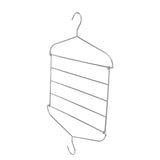 Stainless Steel Magic Pants Hangers Foldable Multifunctional Space Saving Slacks Hangers for Pants Clothes