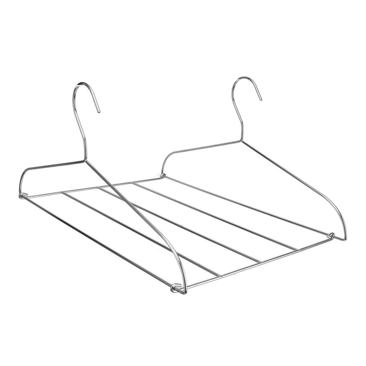 Stainless Steel Magic Pants Hangers Foldable Multifunctional Space Saving Slacks Hangers for Pants Clothes