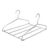 Stainless Steel Magic Pants Hangers Foldable Multifunctional Space Saving Slacks Hangers for Pants Clothes - Extra Image