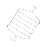 Stainless Steel Magic Pants Hangers Foldable Multifunctional Space Saving Slacks Hangers for Pants Clothes - Extra Image