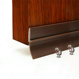 Door Edge Strip Bottom Sealing Self Adhesive Dust Proof Soundproofing Weather Protection Trim Brown