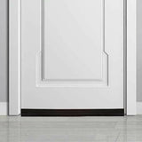Door Edge Strip Bottom Sealing Self Adhesive Dust Proof Soundproofing Weather Protection Trim Brown - Rear View