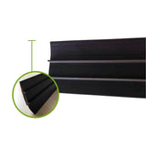 Door Edge Strip Bottom Sealing Self Adhesive Dust Proof Soundproofing Weather Protection Trim Brown - Close-Up Angle