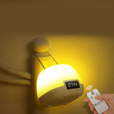 LED Night Light Rechargeable Children's Bedroom Bedside Desk Lamp Household Supplies 4w Remote Control 3 Color Clock - Extra Image