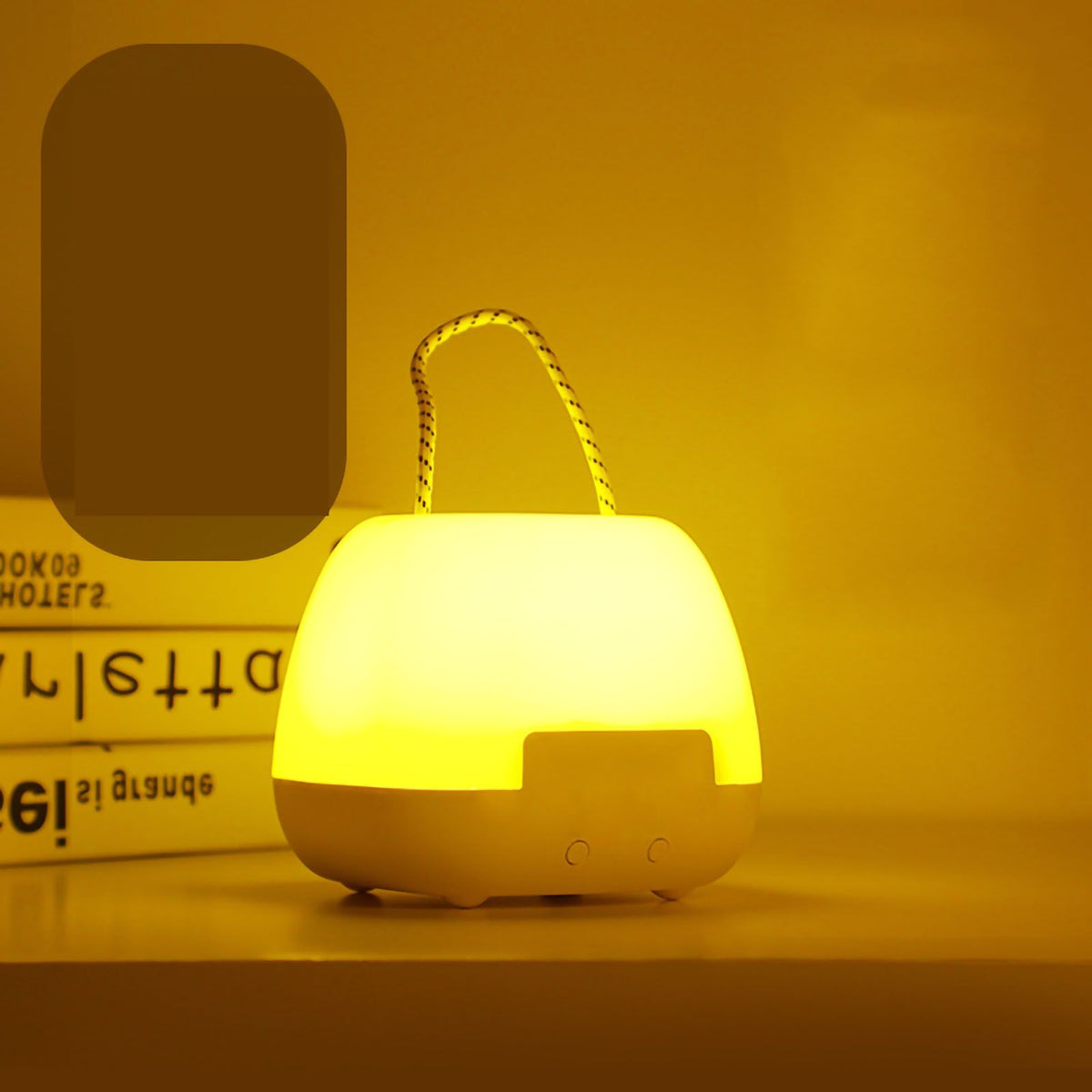 LED Night Light Rechargeable Children's Bedroom Bedside Desk Lamp Household Supplies 4w Remote Control 3 Color Clock
