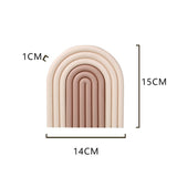 Placemat Prevent Slip Wearable Thickened Insulation Cup Pad for Bowl Plate Kitchen Restaurant Beige Coffee