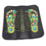 Foot Massage Mat Blood Circulation Relieve Pain Simulation Cobblestone Reflexology Walk Stone Mat 35x35cm / 13.8x13.8in - Front View