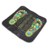 Foot Massage Mat Blood Circulation Relieve Pain Simulation Cobblestone Reflexology Walk Stone Mat 35x35cm / 13.8x13.8in - Side View